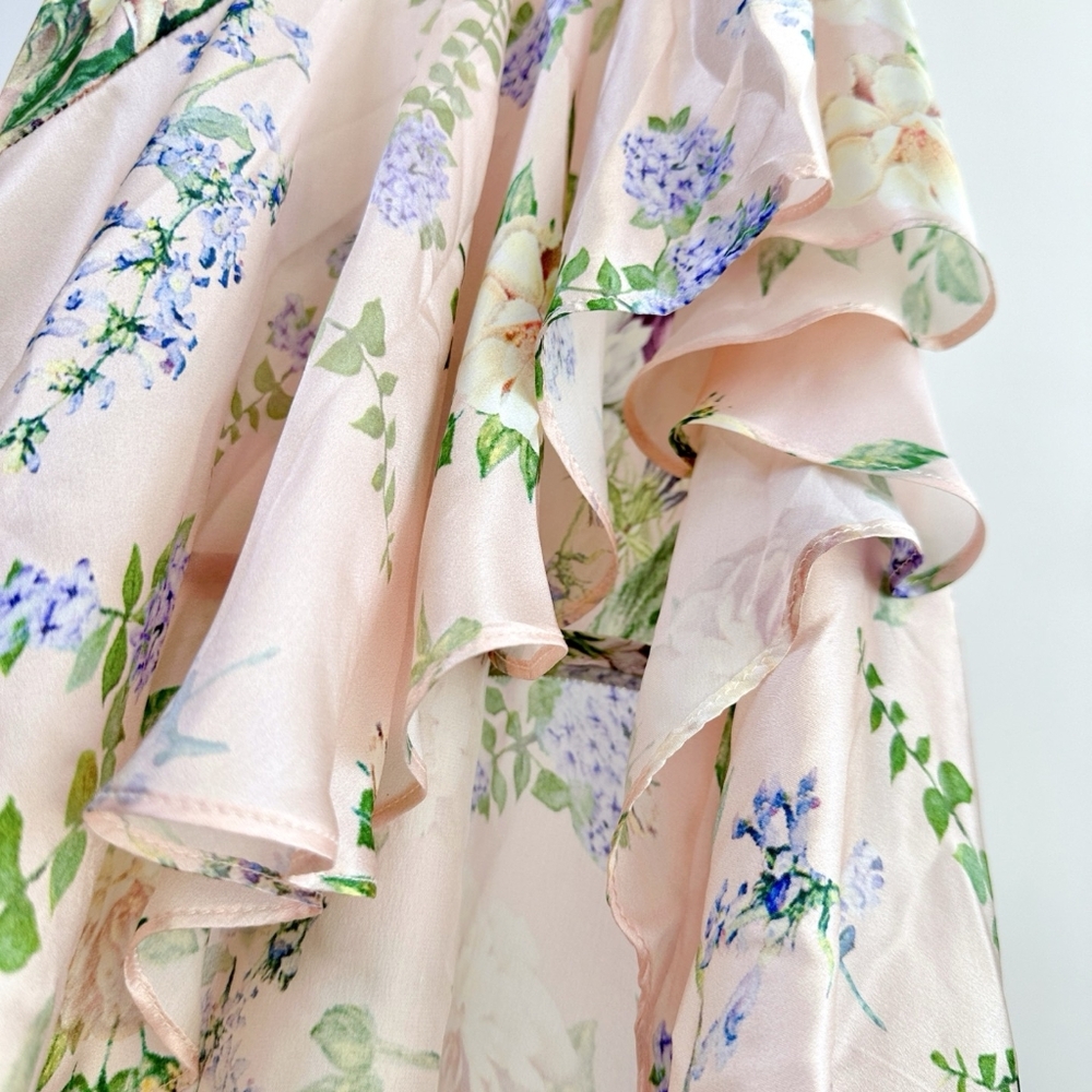 Camilla bias halter dress with ruffle hem - Picture 10 of 13